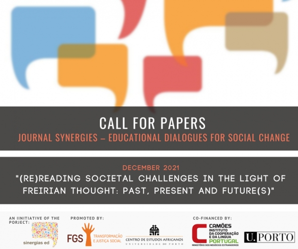 call for submission of articles to the next issue of the digital journal Synergies &ndash; Educational dialogues for social change, is open