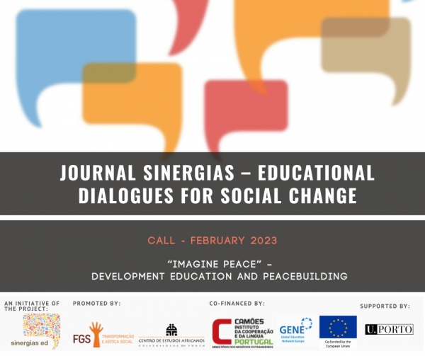 Sinergias Journal | Call for papers &ndash; &ldquo;Imagine Peace&rdquo;