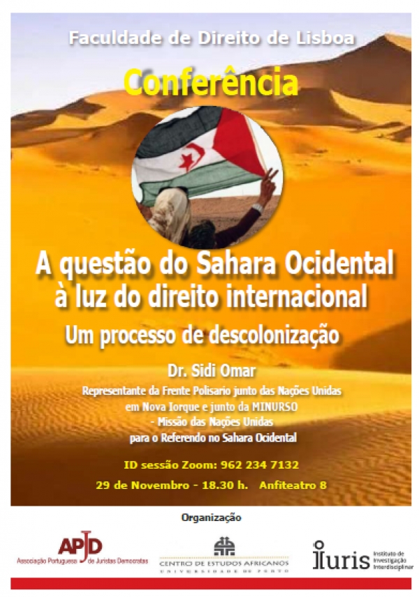 Conference - A QUEST&Atilde;O DO SAHARA OCIDENTAL &Agrave; LUZ DO DIREITO INTERNACIONAL