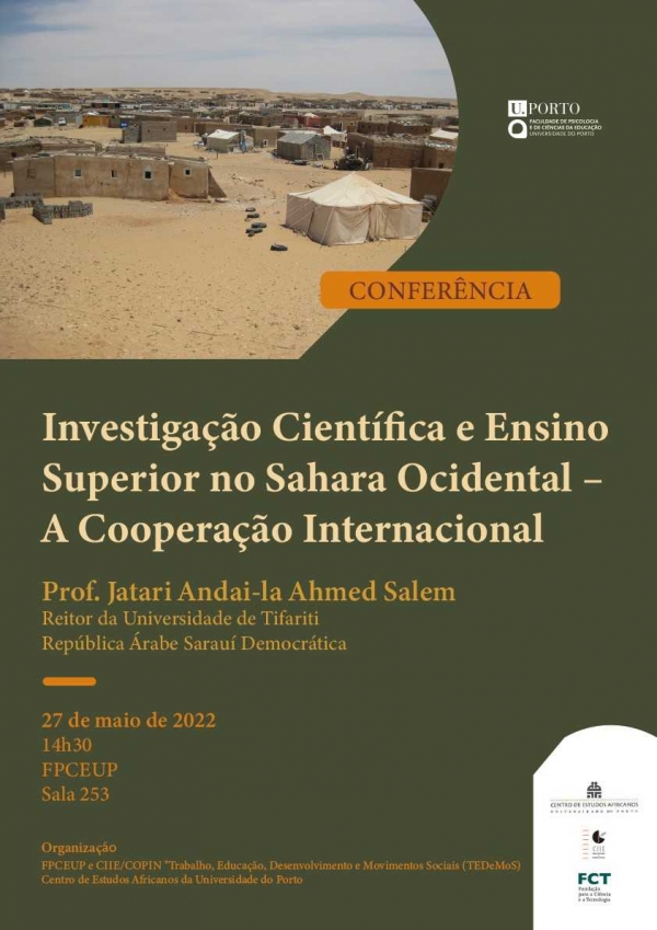 Conferência: Investigação Científica e Ensino Superior no Sahara Ocidental - A Cooperação Internacional
