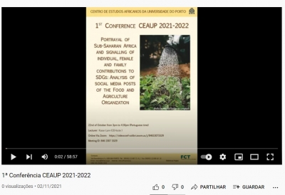 1&ordf; Confer&ecirc;ncia CEAUP 2021-2022: Portrayal of Sub-Saharan Africa and Signalling of Individual, Female and Family Contributions to SDGS: Analysis of Social Media Posts of the Food and Agriculture Organization