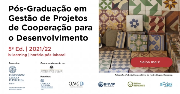 P&oacute;s Gradua&ccedil;&atilde;o em Gest&atilde;o de Projetos de Coopera&ccedil;&atilde;o para o Desenvolvimento - 5&ordf; Edi&ccedil;&atilde;o