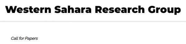 Call for Papers - Western Sahara Research Group