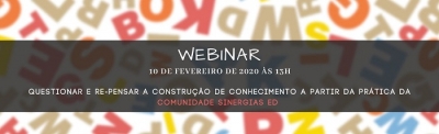 Webinar Sinergias ED, 10 de fevereiro de 2020 &agrave;s 13H
