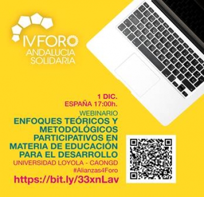 Webinar: Enfoques teóricos e metodológicos participativos em Educação para o Desenvolvimento (ED)